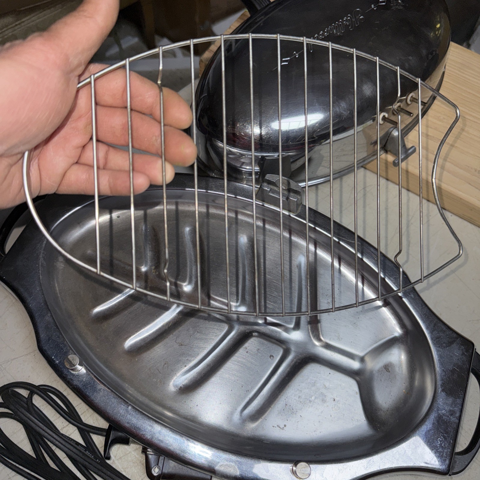 Vintage Berns Air King Holliwood Electric Table Broiler Model 60 S 1950S