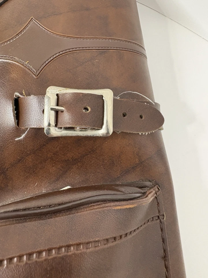 Neet Brown Leather Archery Quiver w/ Some Accessories 21" Long EUC - Image 4 of 4