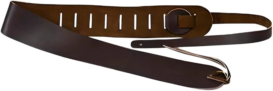 Correa de guitarra de cuero marrón Clayton 3-1/2" Foto 3 de 3