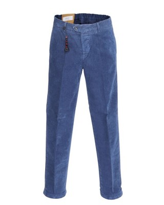 NWT MARCO PESCAROLO PANTS Evo corduroy cotton blue trousers luxury 48