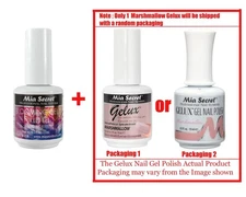 Mia Secret Blooming Gel UV LED Gel 0.5oz & Gelux (Marshmallow) 0.5oz