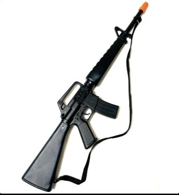NEW Gonher U.S. M16 AR15 Style Metal Toy Cap Gun Rifle With Sling- 8 Shot.