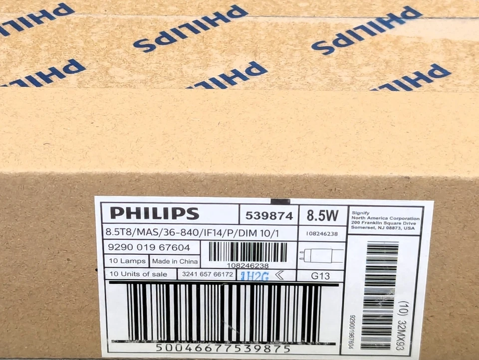 2-Pack 36” LED 2-Pin G13 Medium Base 8.5-Watt 1400-Lumens 80 CRI 4000K Cool Whi - Image 2 of 4