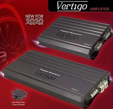 Vertigo 1800 Watts 4 Channel Car Stereo Amplifier Class Ab D With Bass Boost