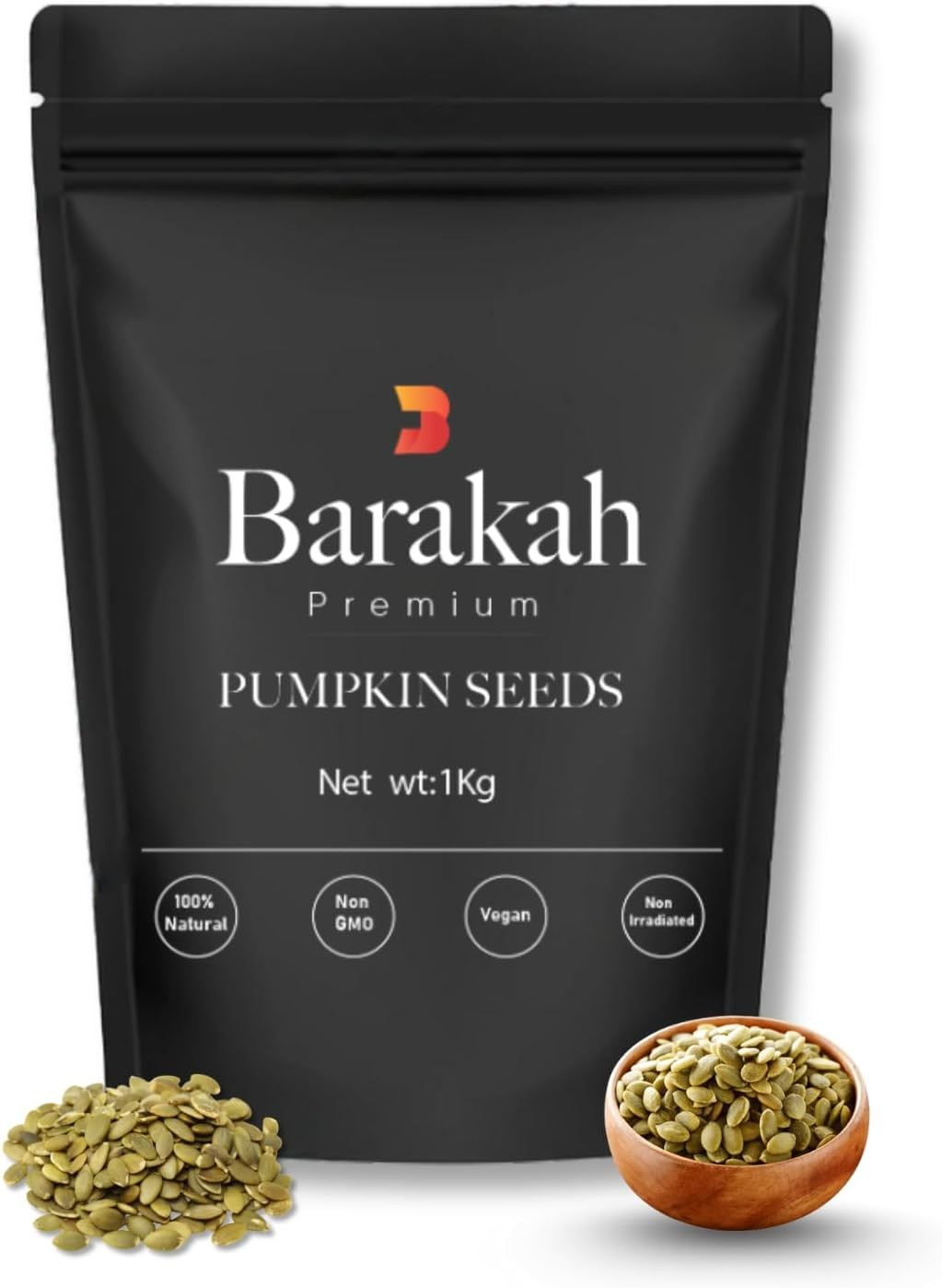 Pumpkin Seeds 1kg | Premium Whole Pumpkin Seed Kernels | Natural Raw Seeds for