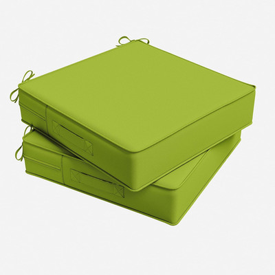 Waterproof Outdoor Chair Cushions Set of 2, 24x24x5, Grass Green