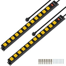 12 Outlet Long Power Strip, 2100 Joules Surge Protector, 6FT Power Cord, Wide...
