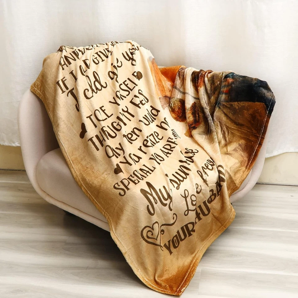 Regalos para esposa, aniversario boda mujer, 80*60 pulgadas, a mi esposa Foto 4 de 4