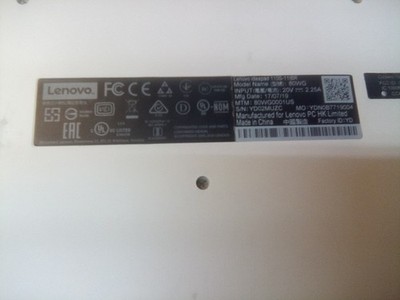 Lenovo IdeaPad 110S 11.6'' White Laptop Celeron Tested Works Great Sold As Is