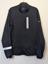 Nike Storm-FIT Running Jacket Mens Size Large Black Reflective Trim