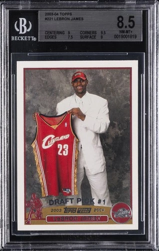 2003-04 TOPPS #221 LEBRON JAMES ROOKIE RC BGS 8.5
