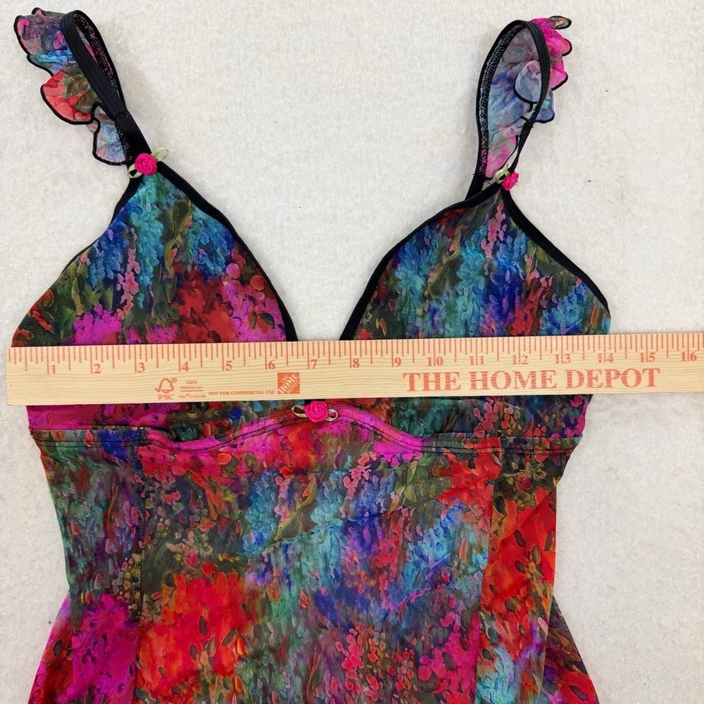 Parade Multi-Colored Mesh Flutter Strap Bodysuit - image 5