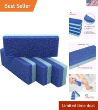 Foot Pumice Stone for Feet Hard Skin Callus Remover and Scrubber Pack of 4 Blue