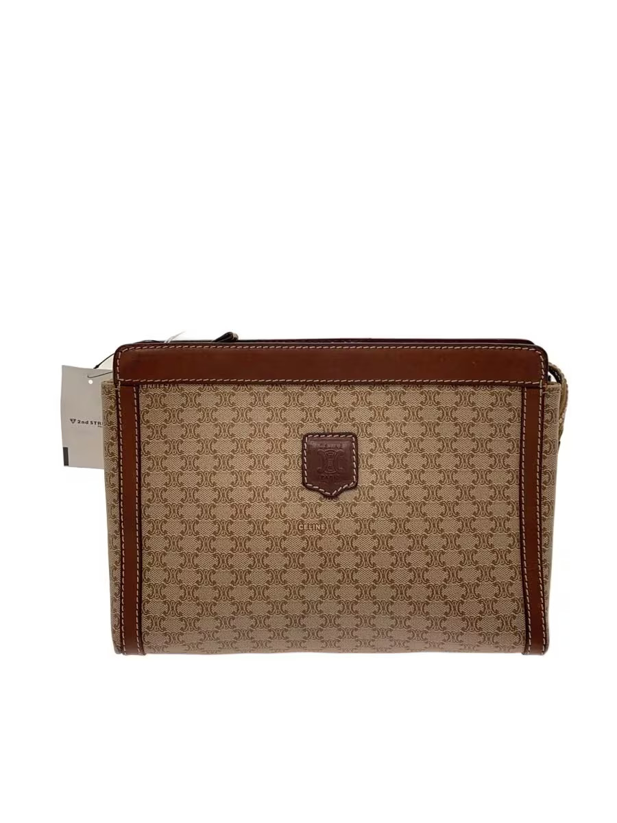 CELINE Second Bag Leather BRW All-over pattern ? NULL ?