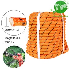 1/2" x 150' Double Braid Polyester Arborist Tree Rigging Rope Nylon Polyester