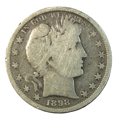 1898 S Barber Half Dollar- Choice VG- SMH 1634