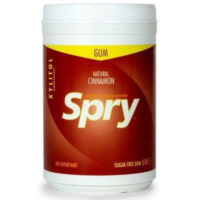 Spry Fresh Natural Xylitol Chewing Gum (Cinnamon, 550 Count - Pack of 1)