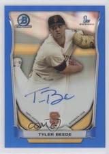 2014 Bowman Draft Chrome Pick Blue Refractor 99/150 Tyler Beede #BCA-TB Auto no9