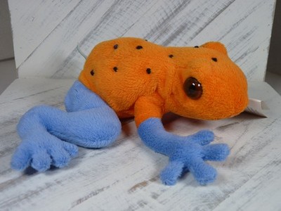 Rainforest Alliance Blue Orange Strawberry Poison Dart Frog 6'' Plush - M3