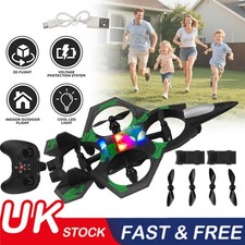 360° Flip RC Plane Toy Drone Remote Control Glider Jet Flying 2.4G W/LED Lights