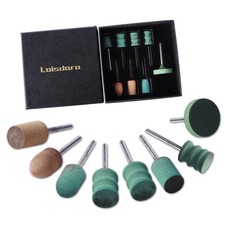Leather Edge Burnishing Bits for Rotary Tools - Set of 8, Ideal for Sanding, ...