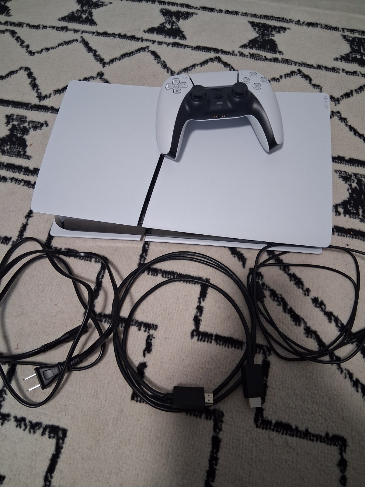 Sony PlayStation 5 digital Console W/Controller, and  Cables (Read Description)