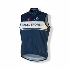 Castelli x Excel Sports Men's Cycling Vest Size Small Full Zip