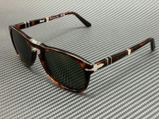 PERSOL PO0714 24 31 Havana Green Square Men's Sunglasses 52 mm
