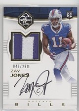 2017 Panini Limited Rookie Patch Auto /299 Zay Jones #140 Patch Auto 18t1