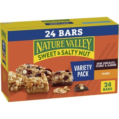 Nature Valley Sweet and Salty Nut Granola Bars, Variety 24 Count (Pack of 1) 