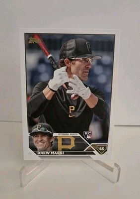 2023 TOPPS UPDATE #US26 DREW MAGGI SSP GOLDEN MIRROR VARIATION PIRATES ROOKIE