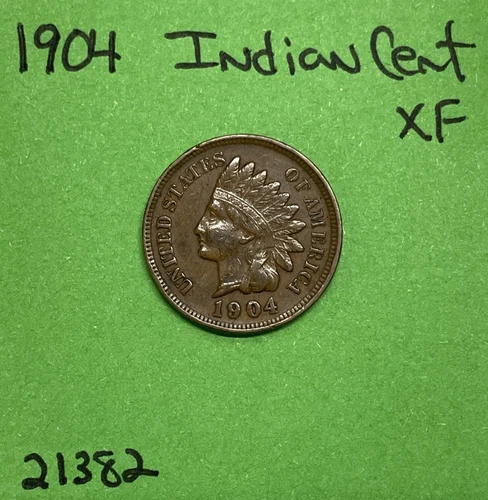 1904-P Indian Head Cent / Penny 1c Xf Extra Fine See Pictures