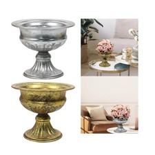 Retro Metal Flower Vase for Centerpiece for Anniversary Reception Ceremony