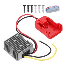 18V to 12V Step Down Converter Adapter for Battery with Wire Terminal, 8pcs,Red