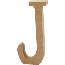 Buchstabe H: 8 cm, MDF, J, 1 Stück
