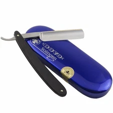 Dovo Folding Straight Razor Carbon Steel Black Ebony Wood Germany DEFECT