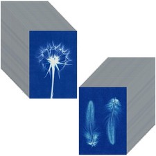 60 Sheets Sun Print Cyanotype Kit, A6 Sun Art with 1 Plastic Tool for9420