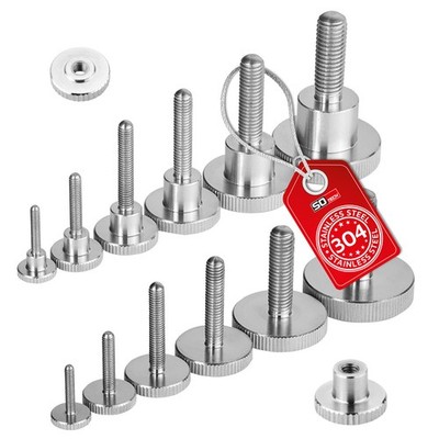 Rändelschrauben Rändelmuttern Edelstahl V2A M3 M4 M5 M6 M8 M10 4-10er Set SOTECH