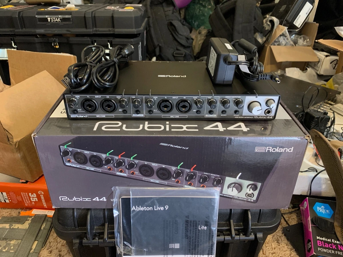 Roland Rubix 44 USB Audio Interface 4-in x 4-out MIDI Compressor Limiter Mac PC