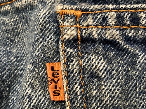 Vintage Levi’s 505 Orange Tab Straight Regular Blue Jeans Mens 38 Fits 36 x 29 - Picture 4 of 12