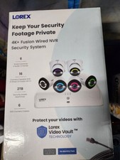 Lorex 4K UHD 12MP Wired Security Camera System with 6 Cameras  2TB HDD