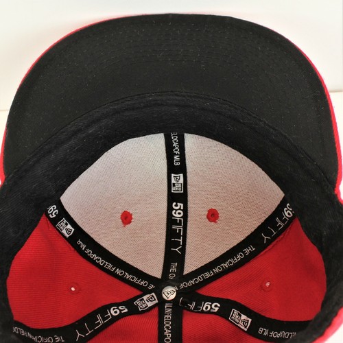 L A Angels Athletics Fitted Hat 7 1/4 New Era 59Fifty RED 57.7cm - Picture 7 of 7