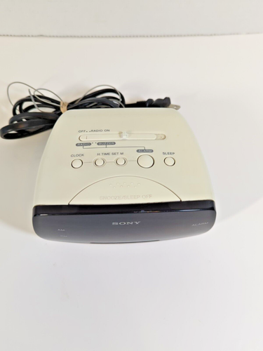Sony Dream Machine AM/FM Alarm Clock Radio White Model ICF-C111 Tested - Picture 2 of 7