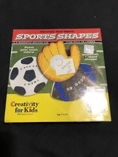Creativity for Kids Craft Sets -3-D Sports Shapes Magnets Free Shipping