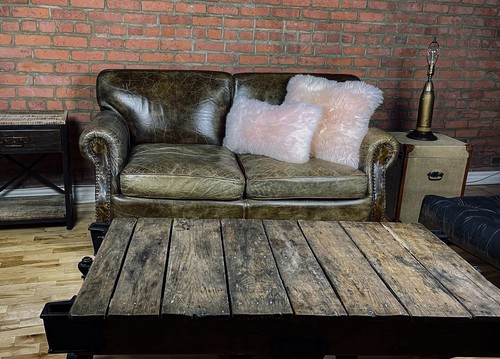 Set Of Two Blush Natural Sheepskin Square Pillows - Picture 3 of 3