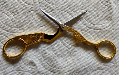 Scissors Sewing Embroidery Stork/Crane 4.5" Robert Klaas, Stahl Quality Germany - Picture 4 of 19