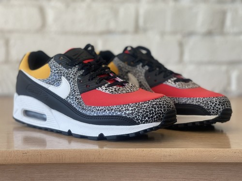 Nike Air Max 90 SE Black Phantom Chile Red Running DC9446-001 Women 11 Men's 9.5 - Picture 4 of 10
