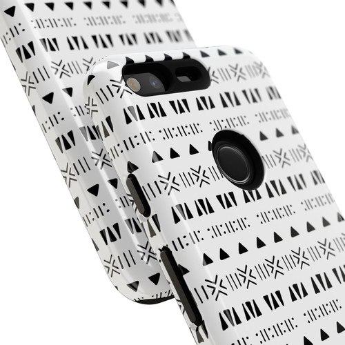 Black and White Southwestern Aztec Pattern Google Pixel Tough Cases - 第 127/131 張圖片