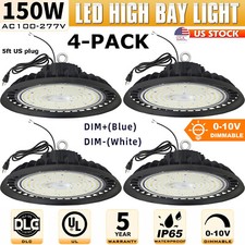 LED High Bay Light 150W 4Pack 5000K Dimmable High Bay led Shop Lights,100-277V