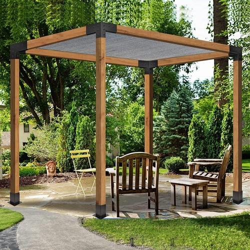 Pergola Kit, Pergola Brackets 3-Way Right Angle Corner Bracket Woodworks DIY ... - Picture 8 of 9